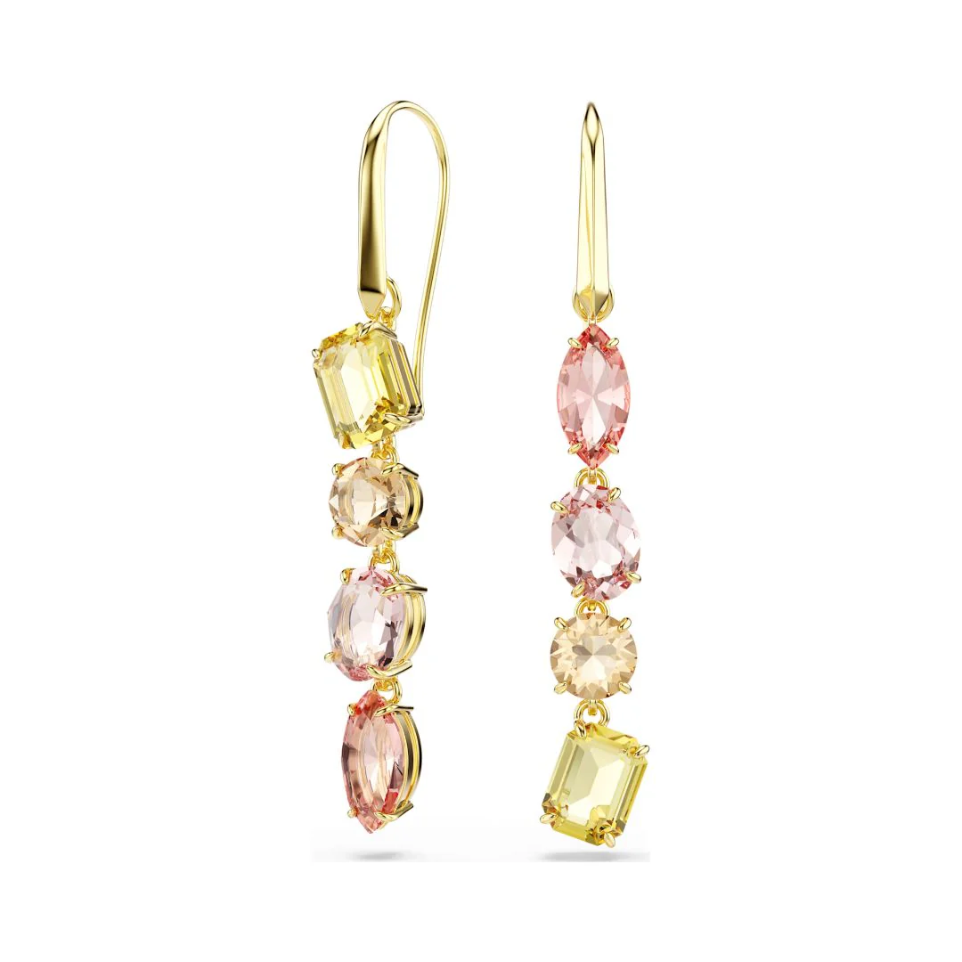 Swarovski Gema korvakorut, keltakullattu ja eriväriset kristallit, 5737454