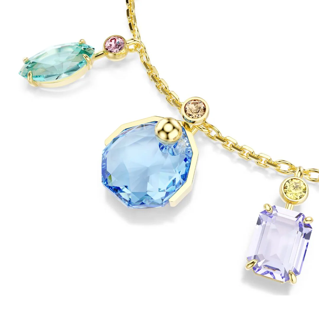 Swarovski Gema rannekoru, keltakullattu ja eriväriset kristallit, 5737442 - Image 3