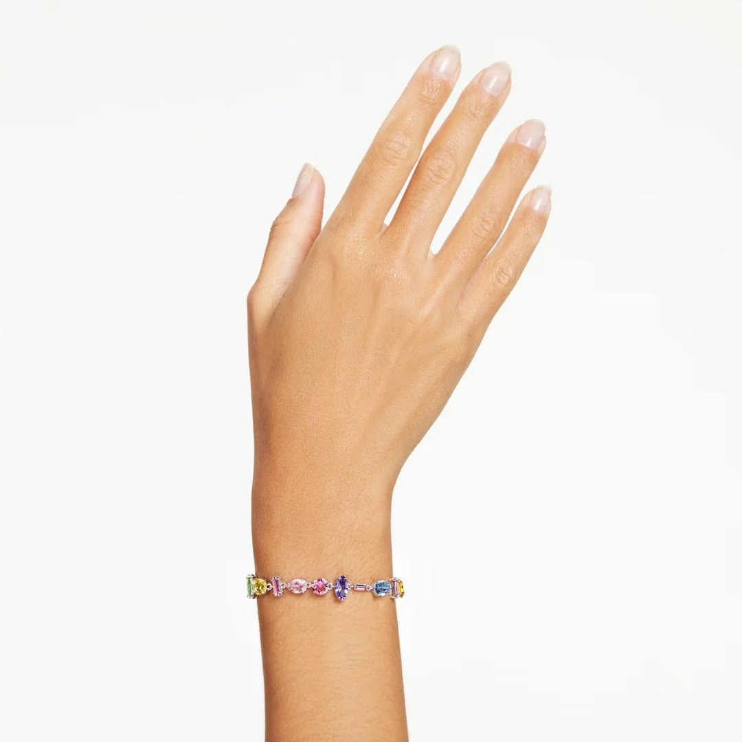 Swarovski Gema rannekoru, vaalea metalli ja eriväriset kristallit, 5656427 - Image 2