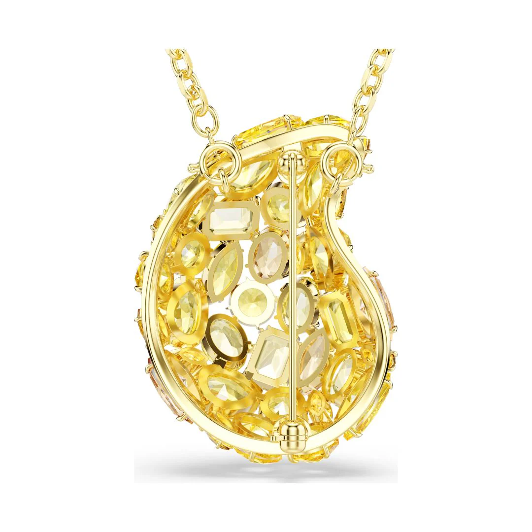 Swarovski Gema riipus ja rintakoru, keltakullanväri ja keltaiset kristallit 5732839 - Image 5
