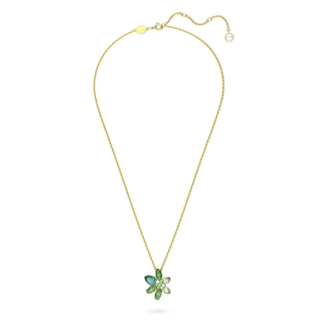 Swarovski Gema riipus, keltakullanväri ja vihreät kristallit 5658399 - Image 2