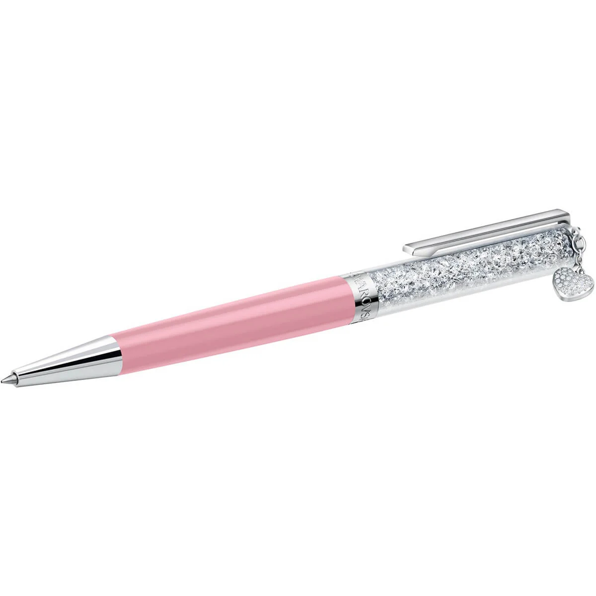 Swarovski Heart Charm Ballpoint kuulakärkikynä, pinkki