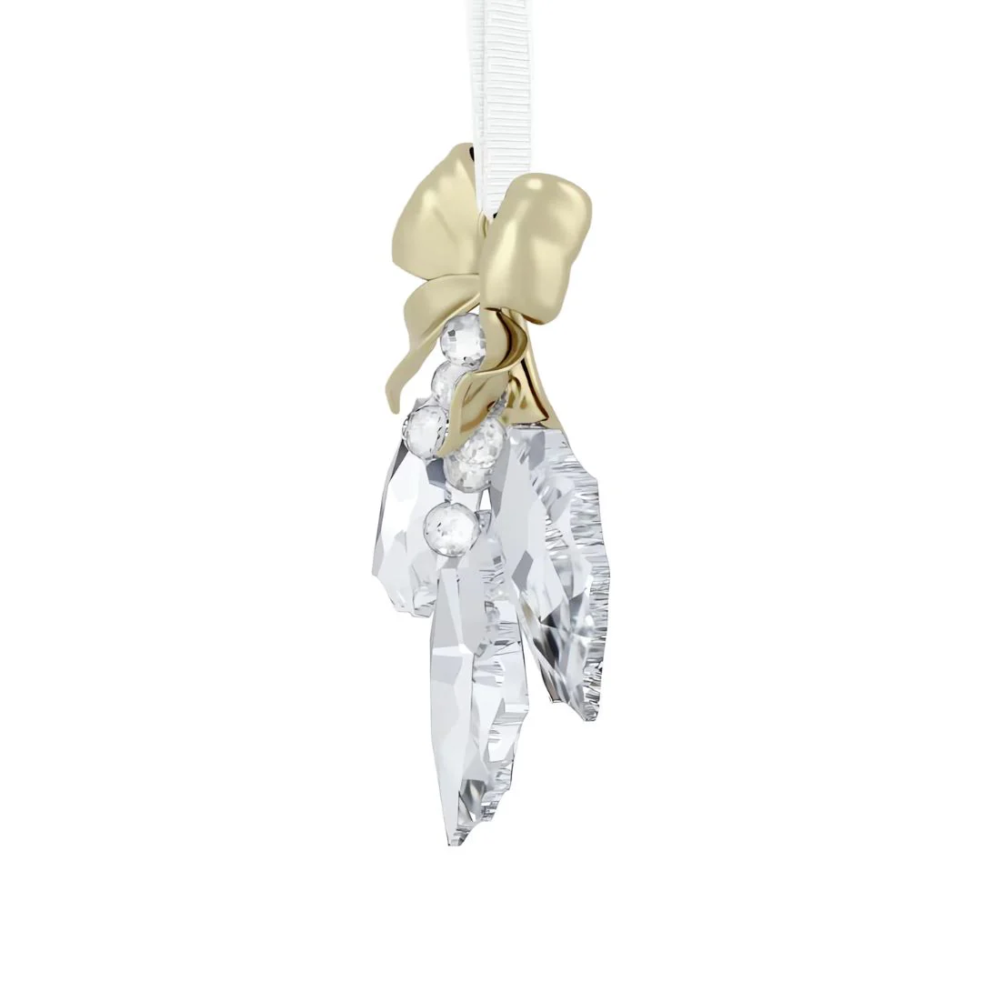 Swarovski Holiday Magic Holly Leaves Ornament, joulukoriste - Image 3