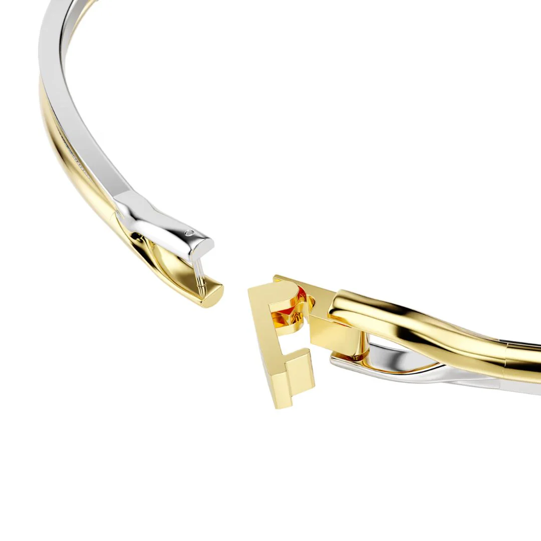 Swarovski Hyperbola Choker kaulakoru, keltakullanväri ja vaalea metalli kirkkailla kristalleilla, 5702409 - Image 3
