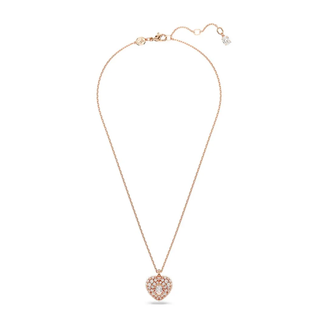 Swarovski Hyperbola Heart riipus, ruusukullanväri ja kirkkaat kristallit, 5680402 - Image 3