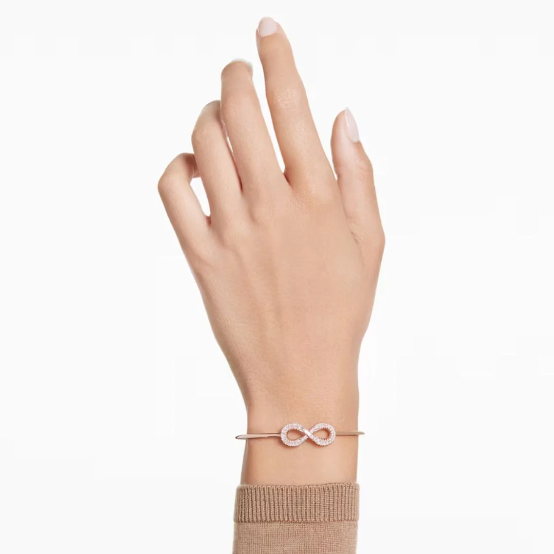Swarovski Hyperbola Infinity rannerengas, ruusukullanväri ja kirkkaat kristallit 5679443 - Image 2