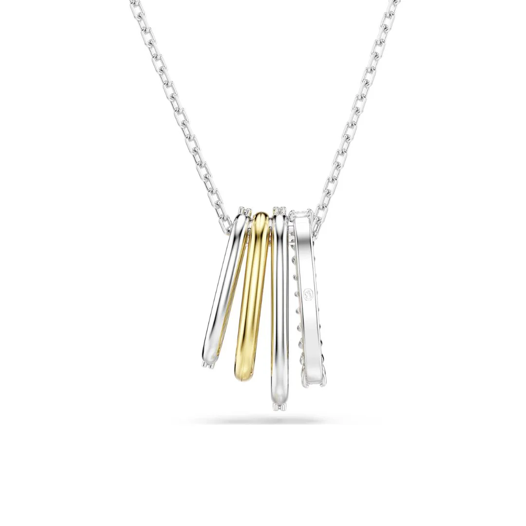 Swarovski Hyperbola riipus, vaalea metalli, keltakullanväri ja kirkkaat kristallit 5696626 - Image 4