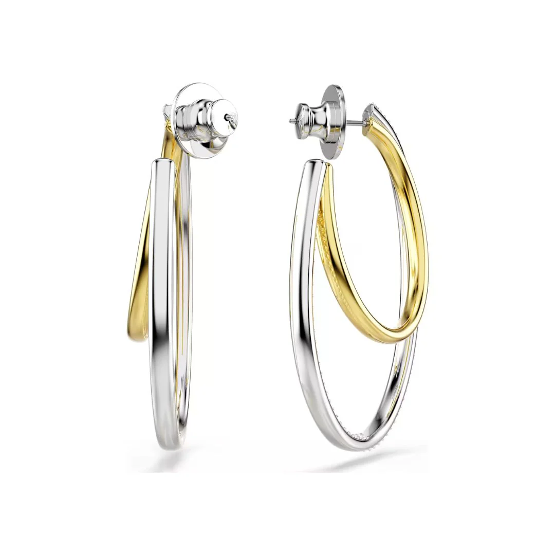 Swarovski Hyperbola korvakorut, keltakullanväri ja kirkkaat kristallit 5702400 - Image 2