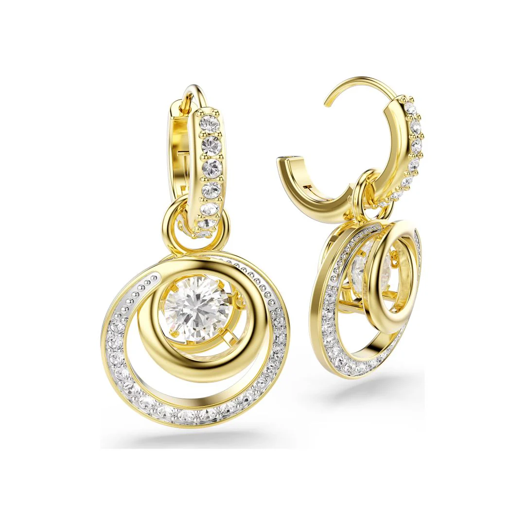 Swarovski Hyperbola korvakorut, keltakullattu ja kirkkaat zirkonit ja kristallit, 5738249 - Image 3
