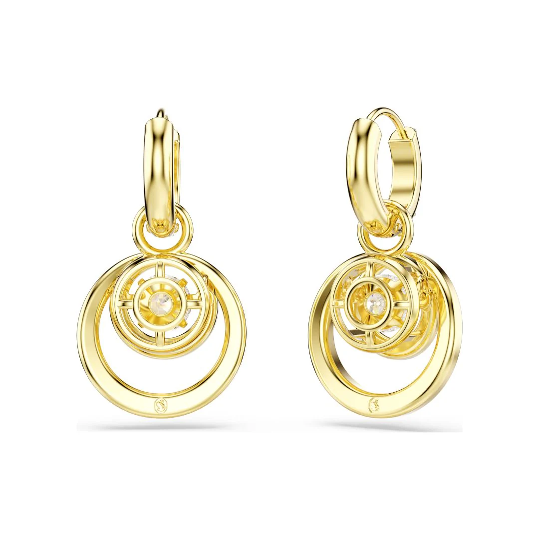 Swarovski Hyperbola korvakorut, keltakullattu ja kirkkaat zirkonit ja kristallit, 5738249 - Image 4