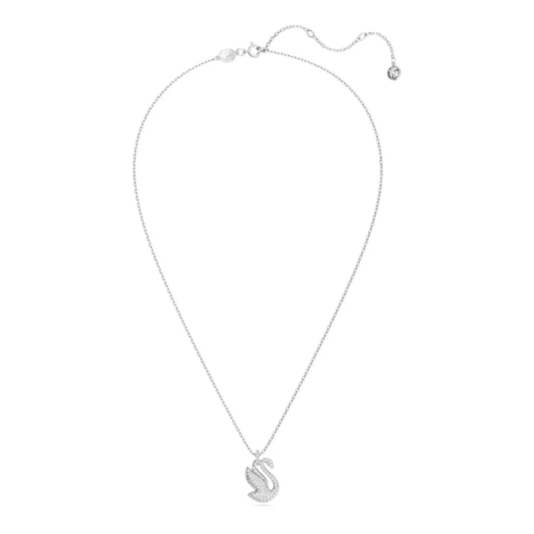 Swarovski Iconic Swan riipus, vaalea metalli ja kirkkaat kristallit 5647872 - Image 2