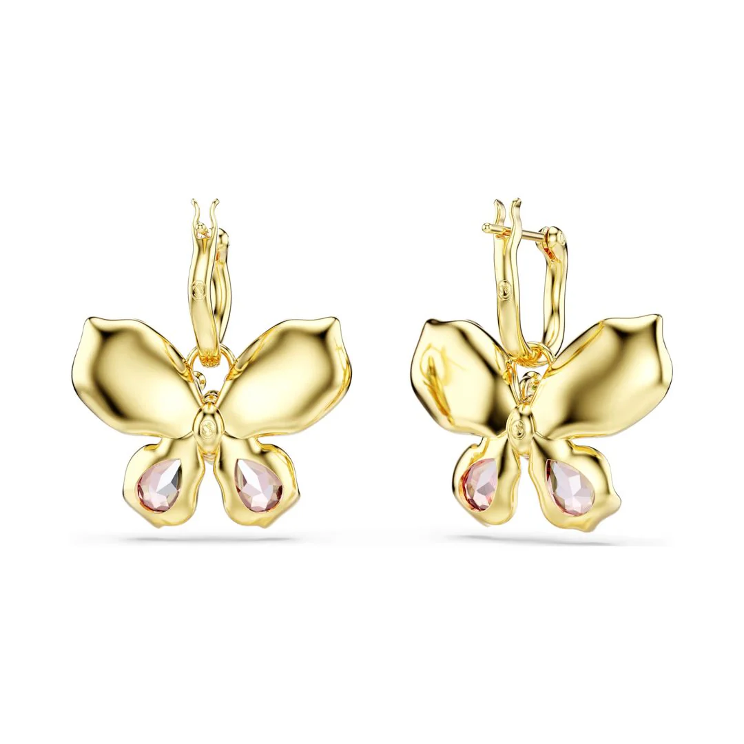 Swarovski Idyllia Butterfly korvakorut, keltakullanväri ja eriväriset kristallit, 5709953 - Image 3