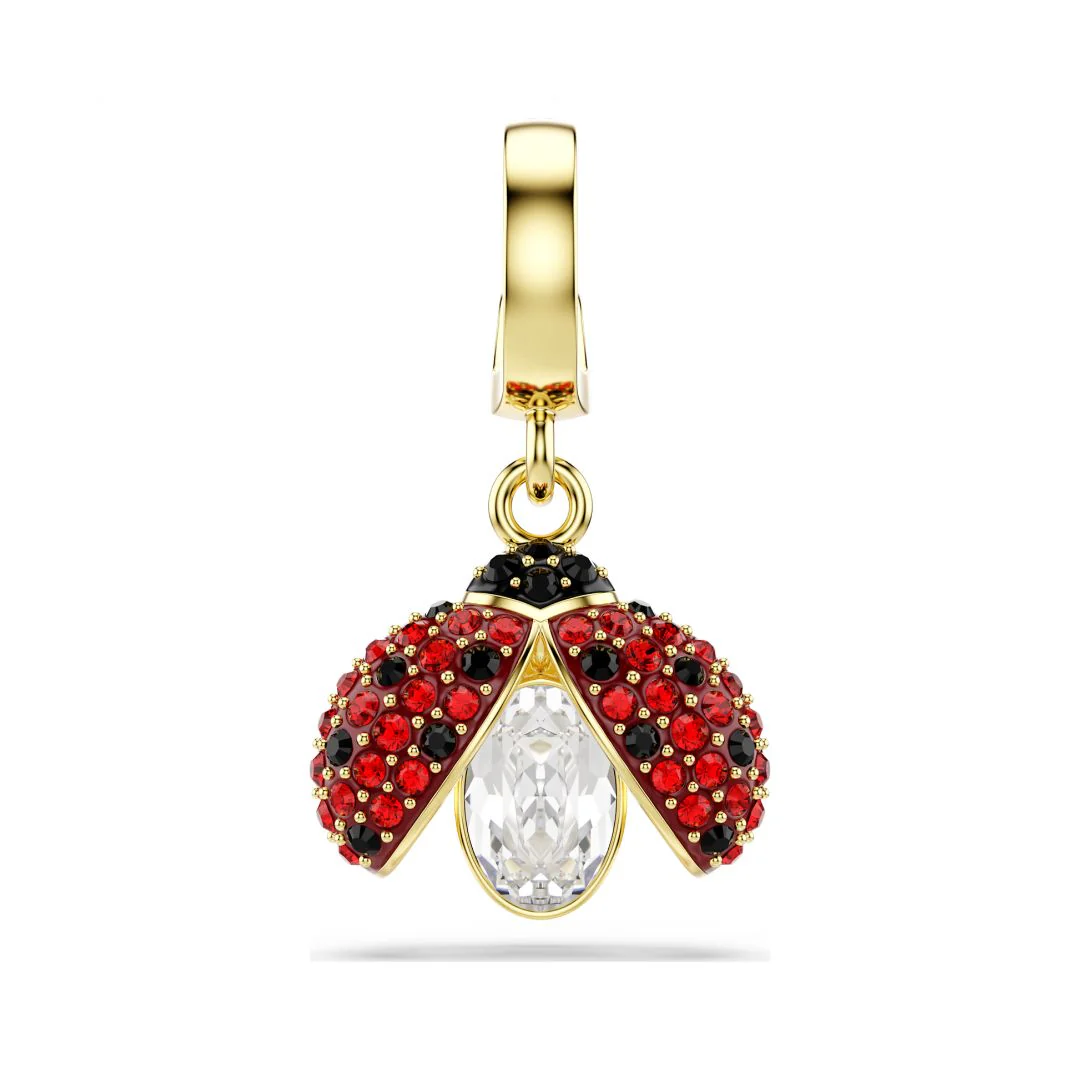 Swarovski Idyllia charm, keltakullattu ja eriväriset kristallit, 5743138