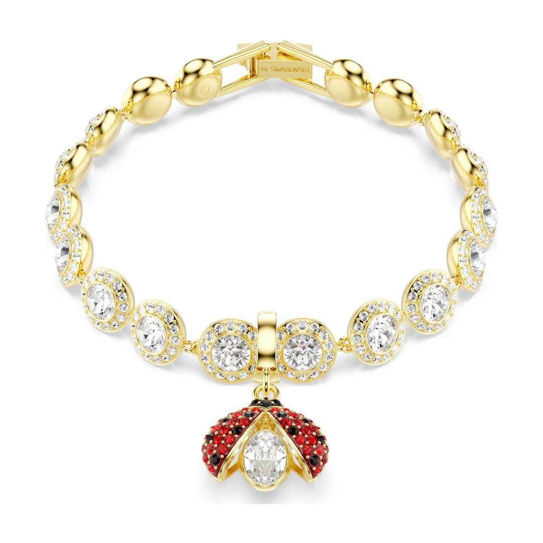Swarovski Idyllia charm, keltakullattu ja eriväriset kristallit, 5743138 - Image 3