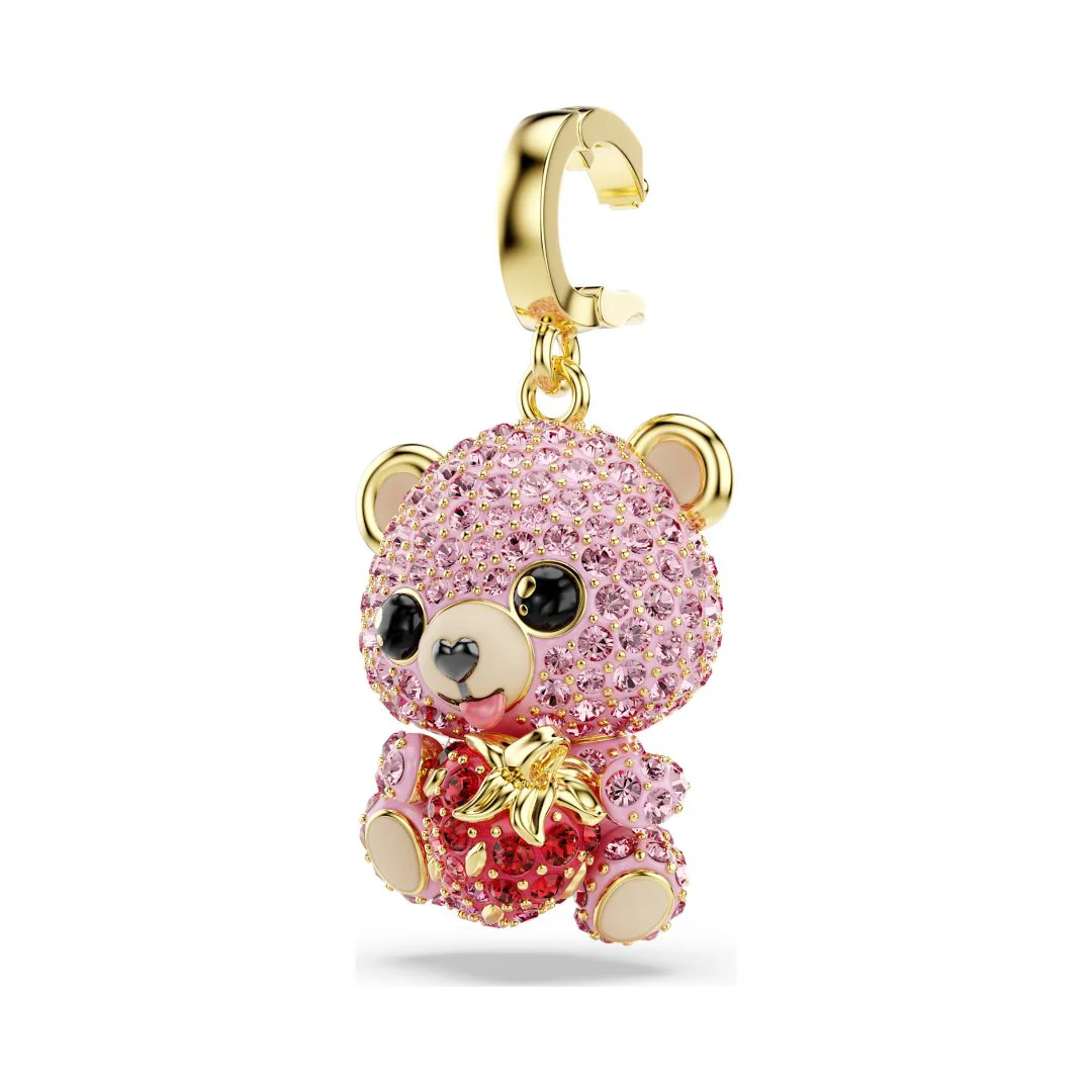 Swarovski Idyllia charm, keltakullattu ja vaaleanpunaiset kristallit, 5738357 - Image 4