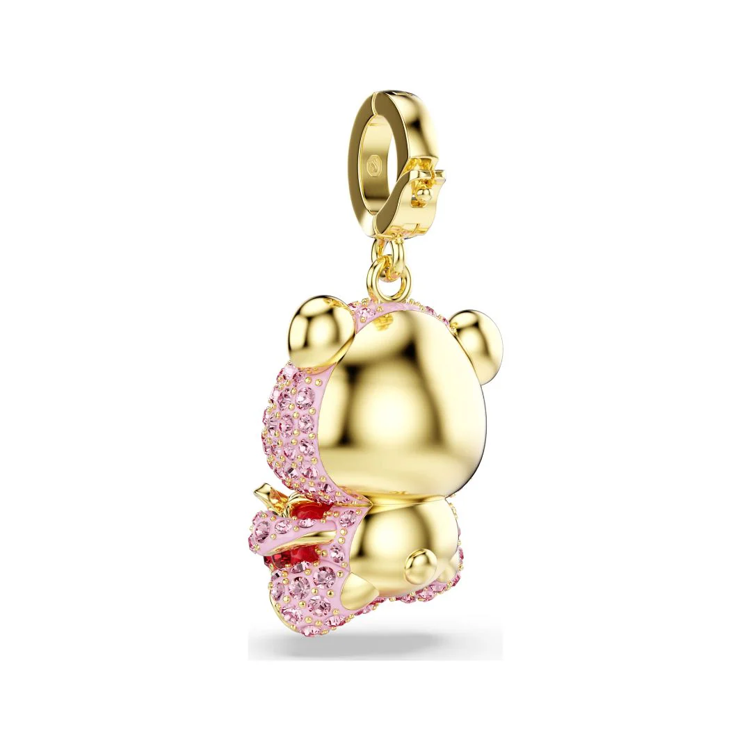 Swarovski Idyllia charm, keltakullattu ja vaaleanpunaiset kristallit, 5738357 - Image 5