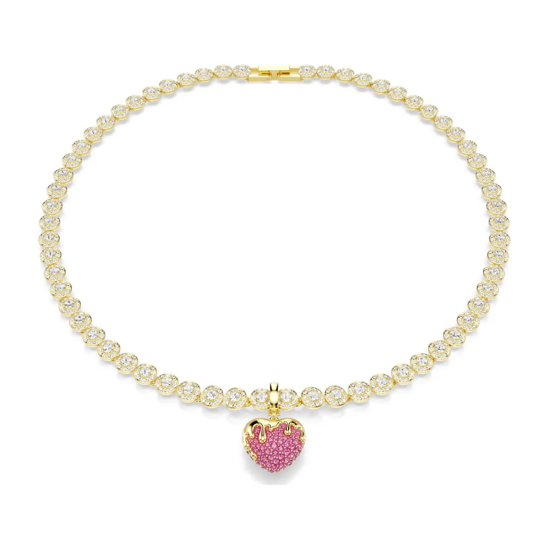 Swarovski Idyllia charm, keltakullattu ja vaaleanpunaiset kristallit, 5742953 - Image 3