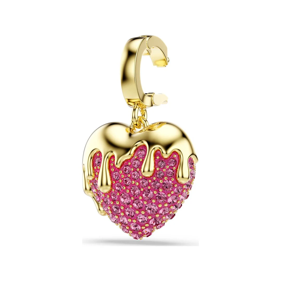 Swarovski Idyllia charm, keltakullattu ja vaaleanpunaiset kristallit, 5742953 - Image 4