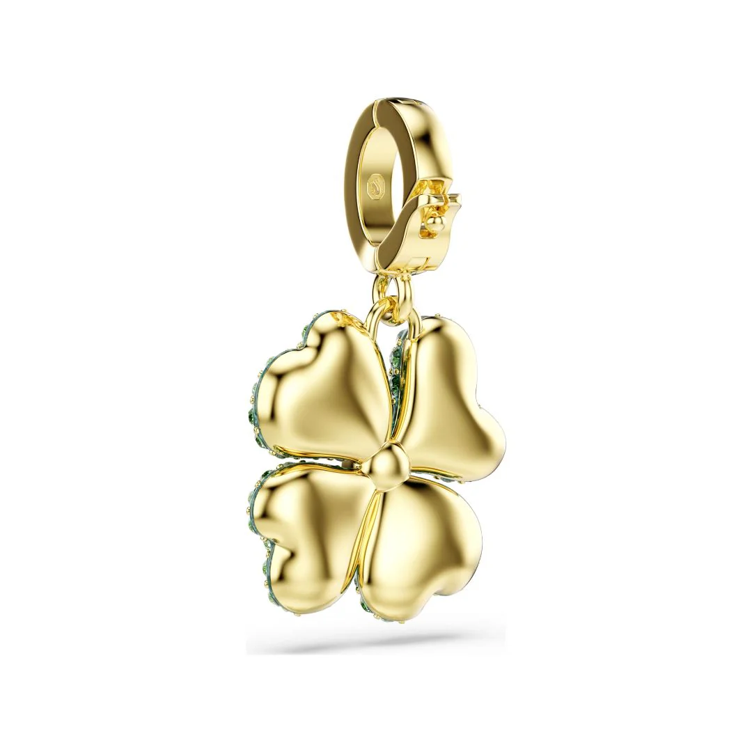 Swarovski Idyllia charm, keltakullattu ja vihreät kristallit, 5743130 - Image 5