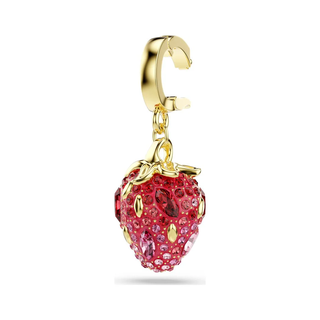 Swarovski Idyllia charm, keltakullattu, vaaleanpunaiset ja punaiset kristallit, 5743136 - Image 4