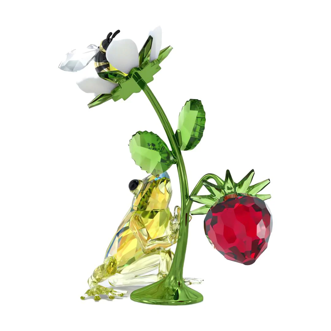 Swarovski Idyllia Frog, Bee and Strawberry -kristallikoriste 5667599 - Image 2