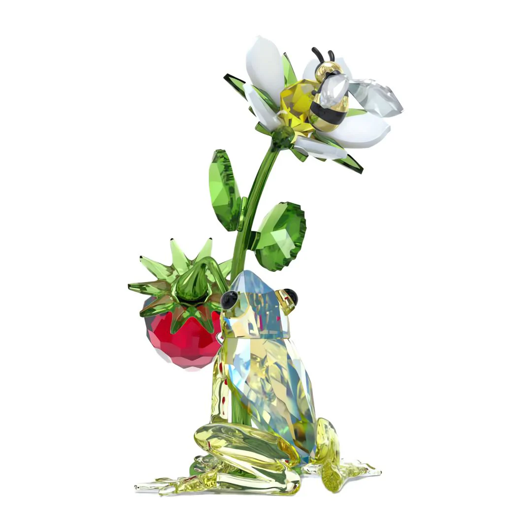 Swarovski Idyllia Frog, Bee and Strawberry -kristallikoriste 5667599 - Image 4