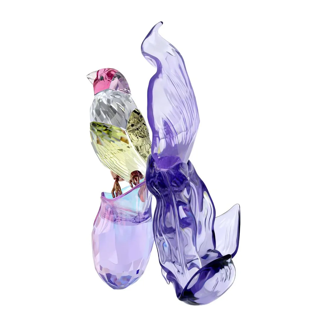 Swarovski Idyllia Gouldian Finch and Orchid kristallikoriste 5675211 - Image 2