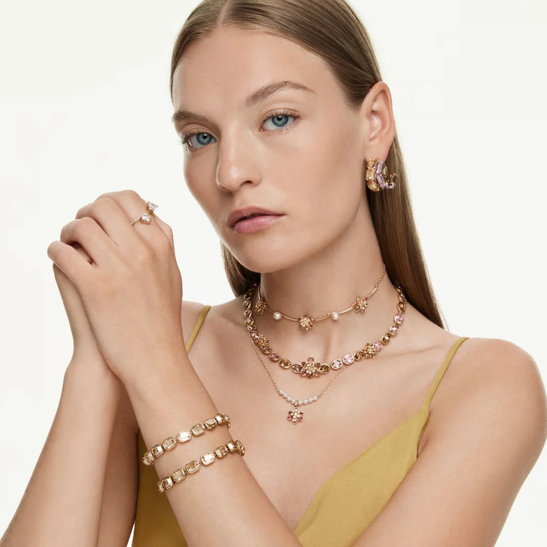 Swarovski Idyllia kaulakoru, keltakullanväri ja eri väriset kristallit, 5732385 - Image 3