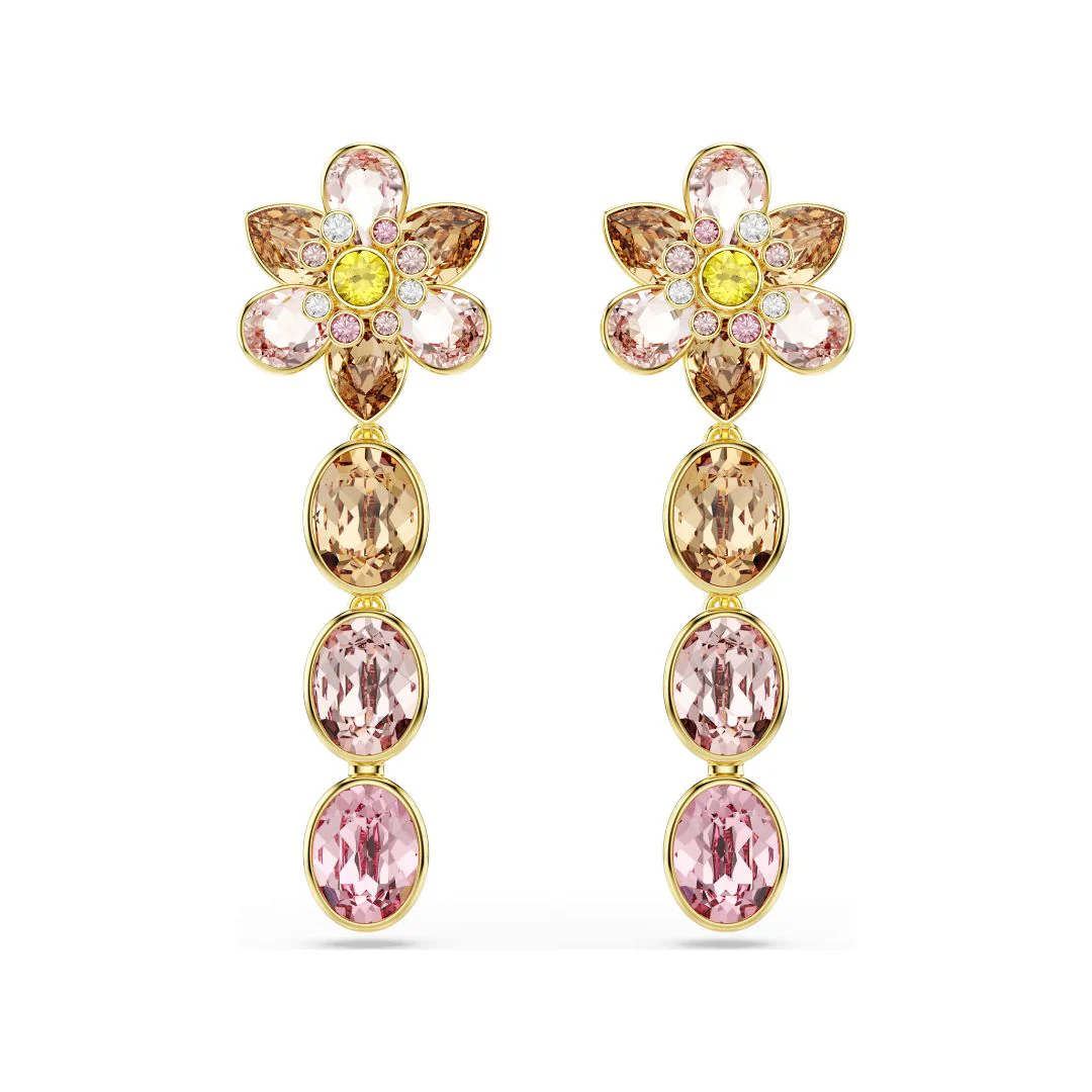 Swarovski Idyllia korvakorut, keltakullanväri ja eriväriset kristallit, 5732381