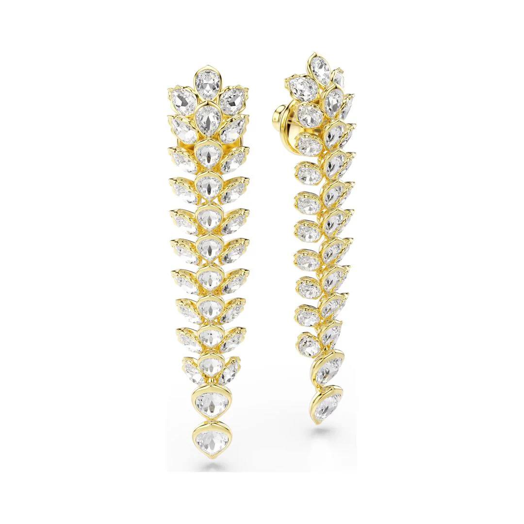 Swarovski Idyllia korvakorut, keltakullanväri ja kirkkaat kristallit, 5723138 - Image 2