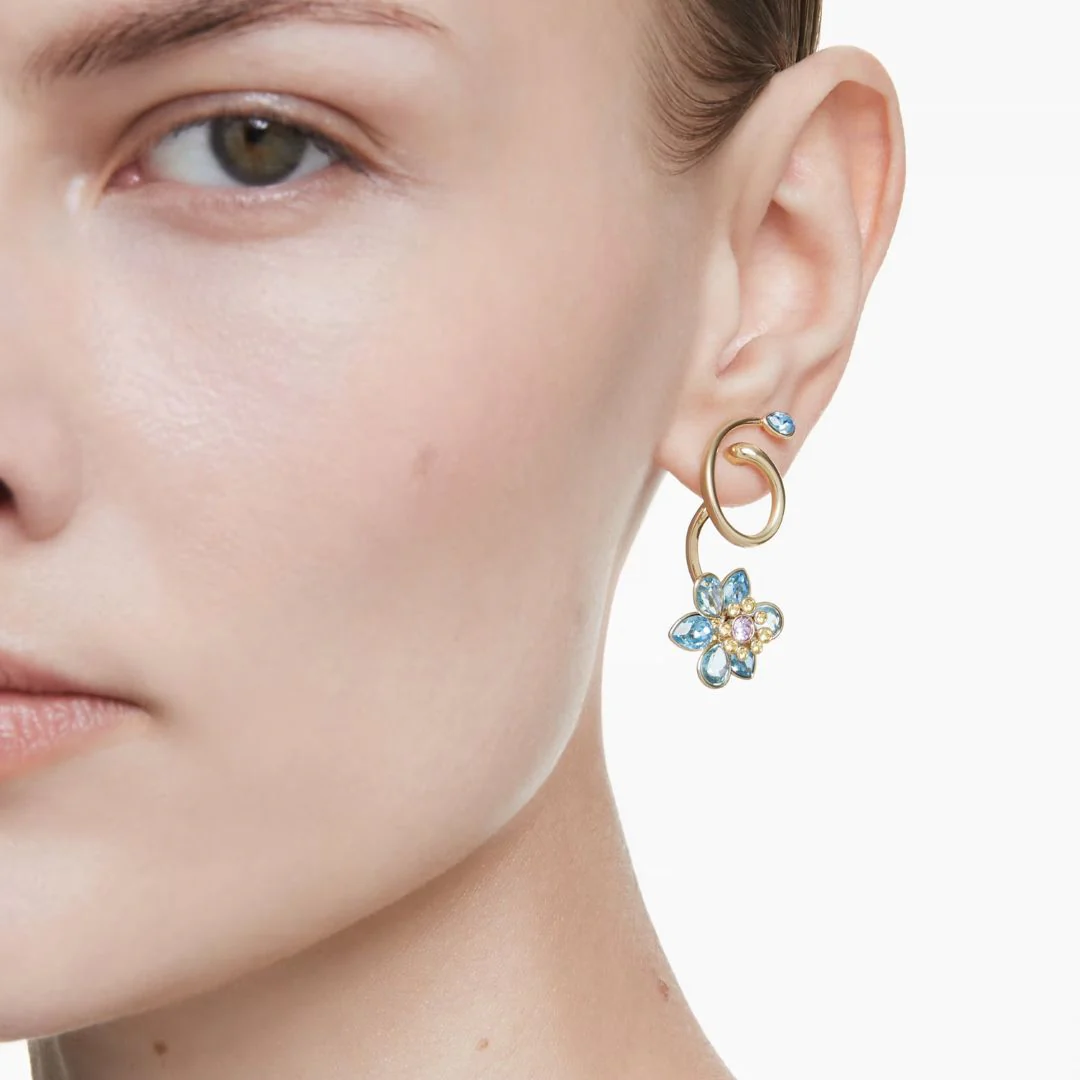 Swarovski Idyllia korvakorut, keltakullattu ja eri väriset kristallit 5709025 - Image 2