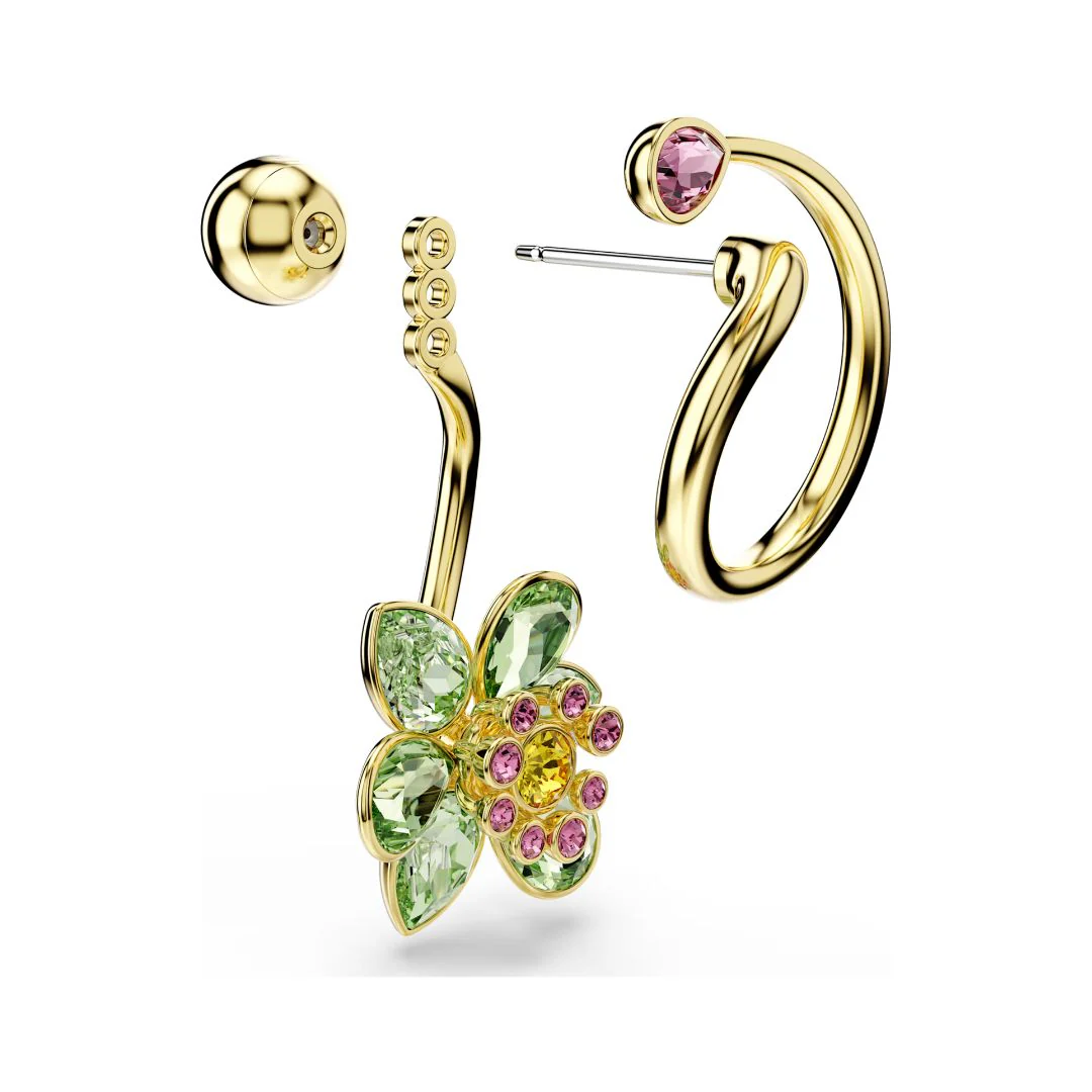 Swarovski Idyllia korvakorut, keltakullattu ja eri väriset kristallit 5709025 - Image 3