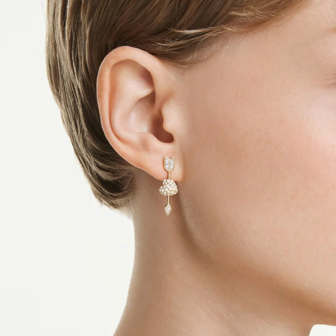 Swarovski Idyllia korvakorut, keltakullattu ja kirkkaat kristallit, 5737295 - Image 2