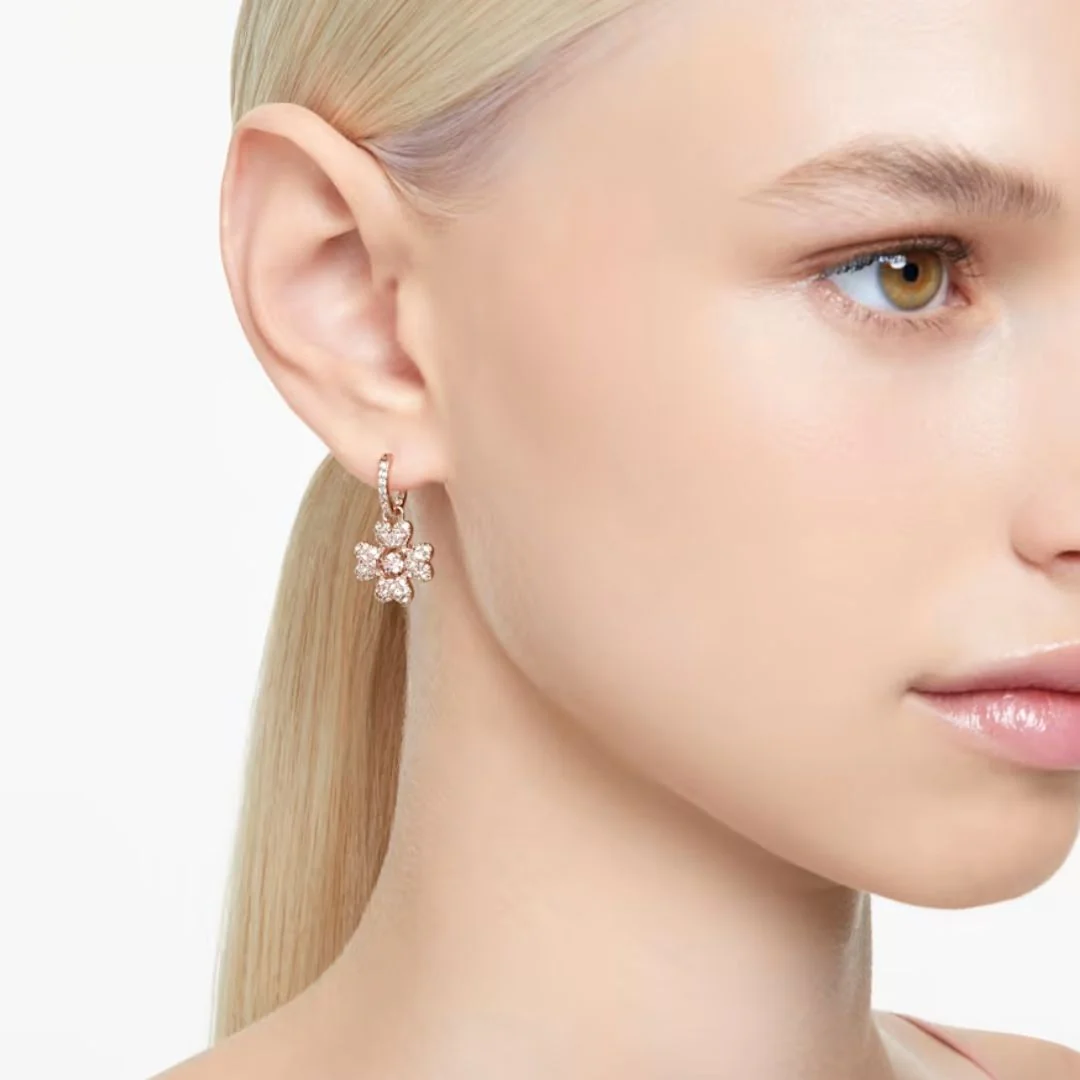 Swarovski Idyllia korvakorut, ruusukullanväri ja kirkkaat kristallit, 5674212 - Image 2