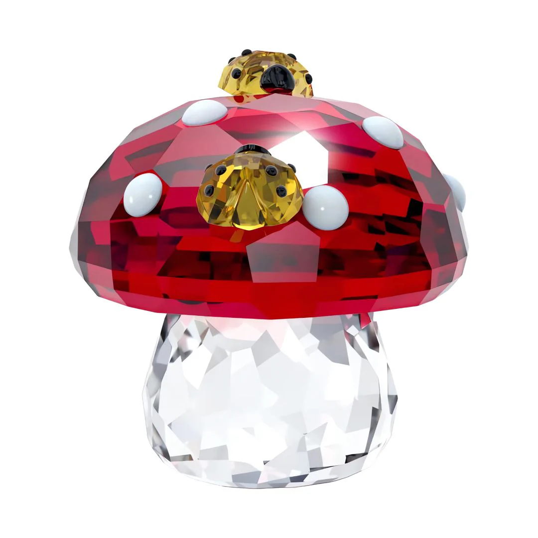 Swarovski Idyllia Mushroom and Ladybugs -kristallikoriste 5683436 - Image 2