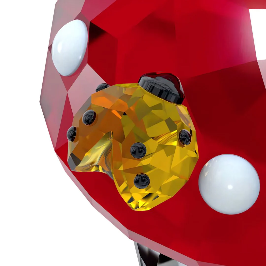Swarovski Idyllia Mushroom and Ladybugs -kristallikoriste 5683436 - Image 3