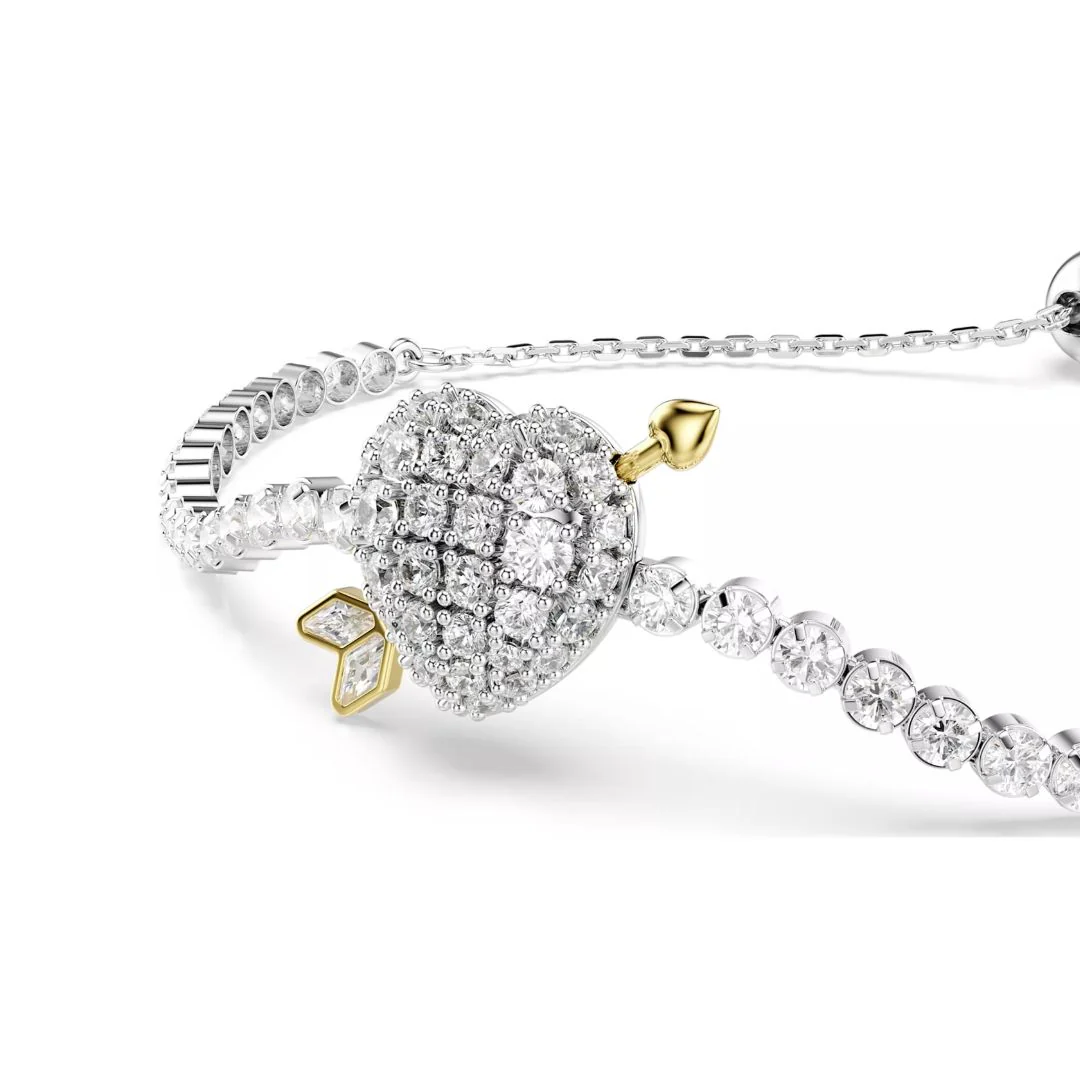 Swarovski Idyllia rannekoru, keltakullattu ja kirkkaat zirkonit, 5742022 - Image 4
