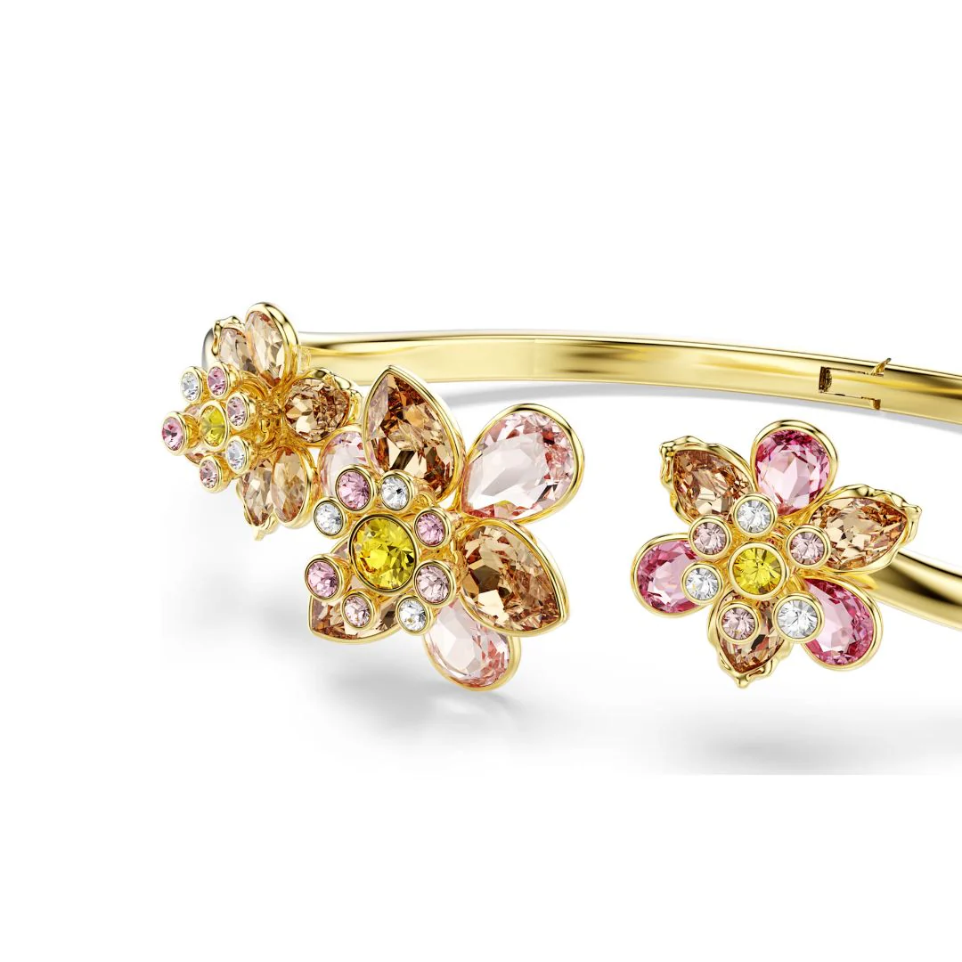 Swarovski Idyllia rannerengas, keltakullanväri ja eri väriset kristallit - Image 2