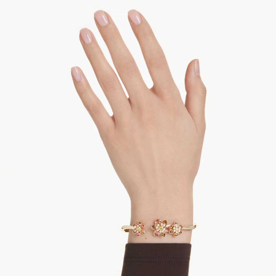 Swarovski Idyllia rannerengas, keltakullanväri ja eri väriset kristallit - Image 4