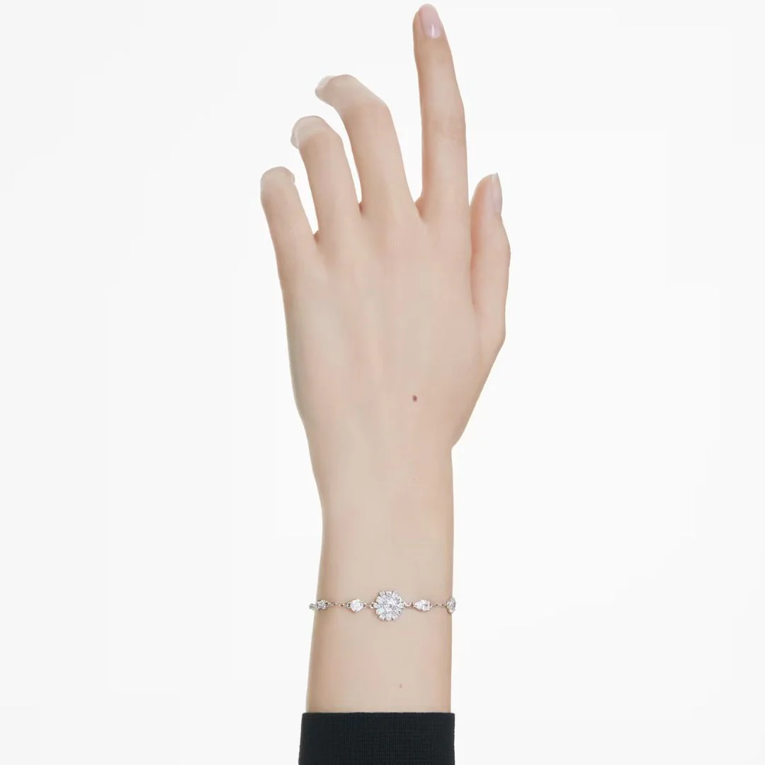 Swarovski Idyllia rannerengas, vaalea metalli ja kirkkaat kristallit, 5691485 - Image 3