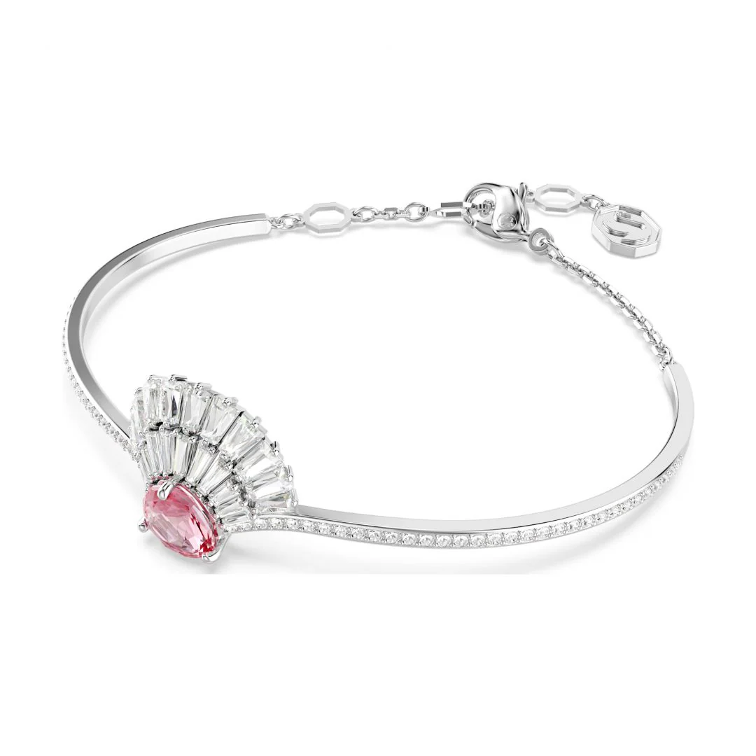 Swarovski Idyllia rannerengas, vaaleanpunainen ja kirkkaat kristallit, 5680298 - Image 3