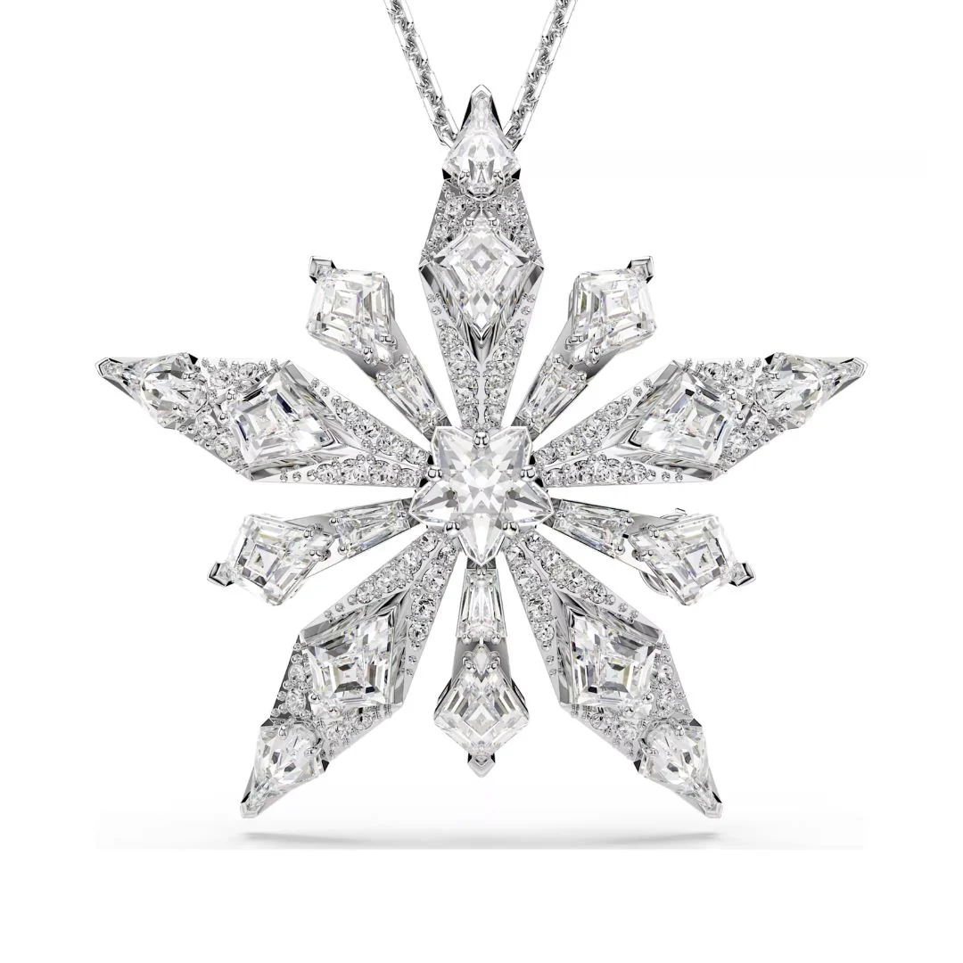 Swarovski Idyllia riipus ja rintakoru, vaalea metalli ja kirkkaat kristallit 5740116