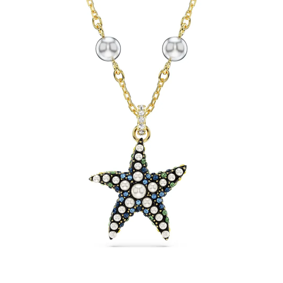 Swarovski Idyllia riipus, keltakullanväri ja eri väriset kristallit, 5684116