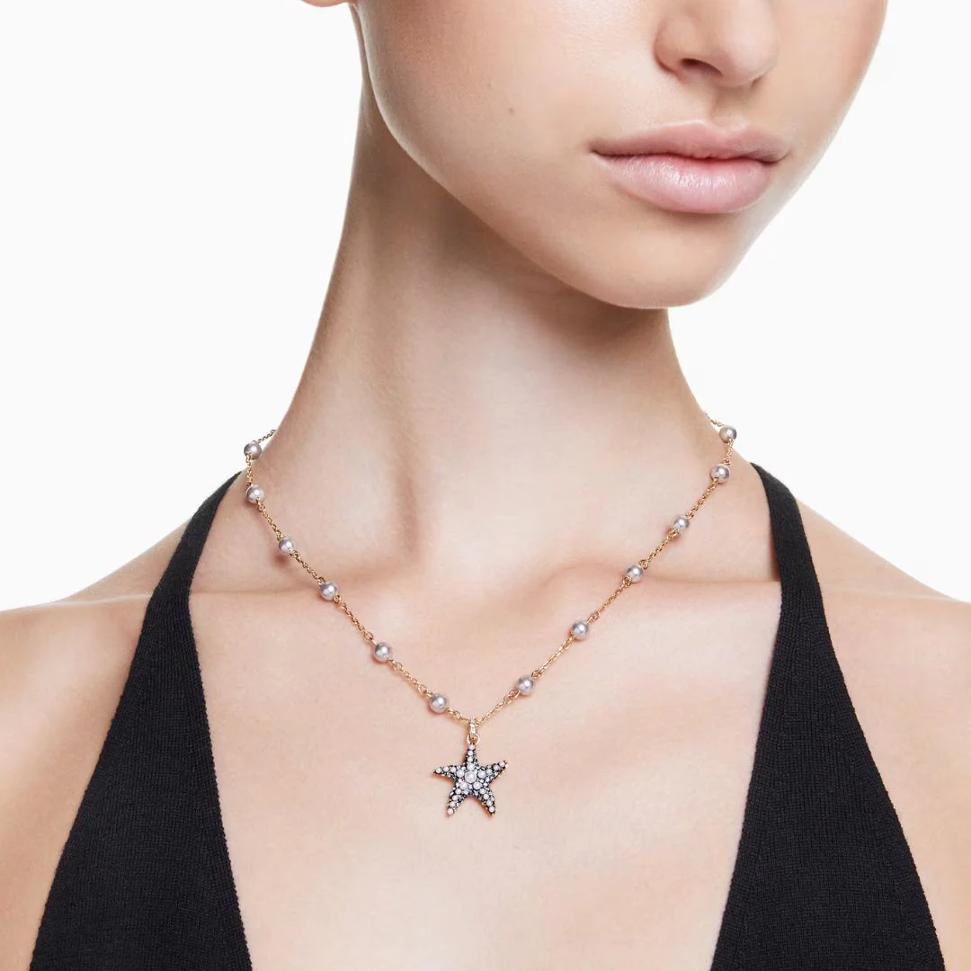 Swarovski Idyllia riipus, keltakullanväri ja eri väriset kristallit, 5684116 - Image 2