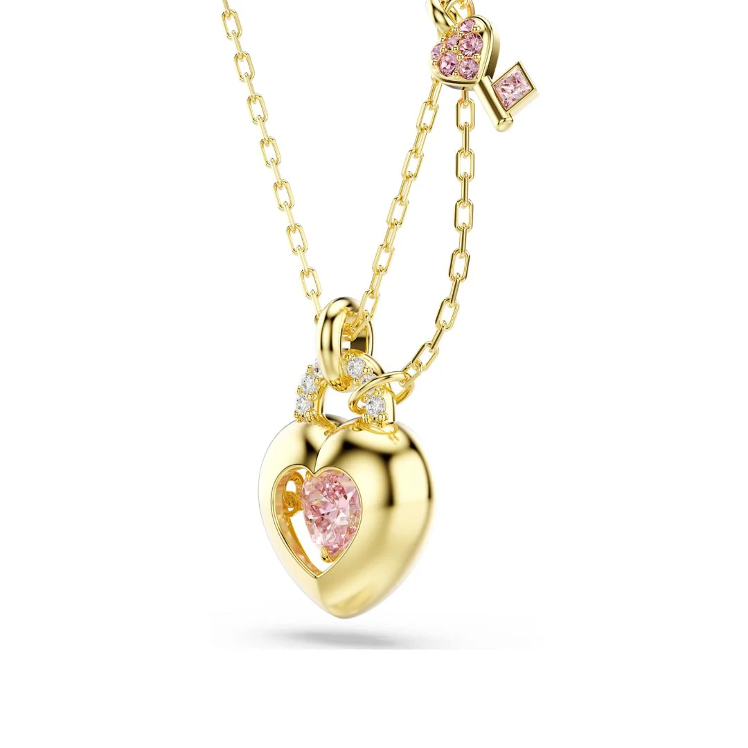 Swarovski Idyllia riipus, keltakullattu ja vaaleanpunaiset kristallit, 5737288 - Image 5