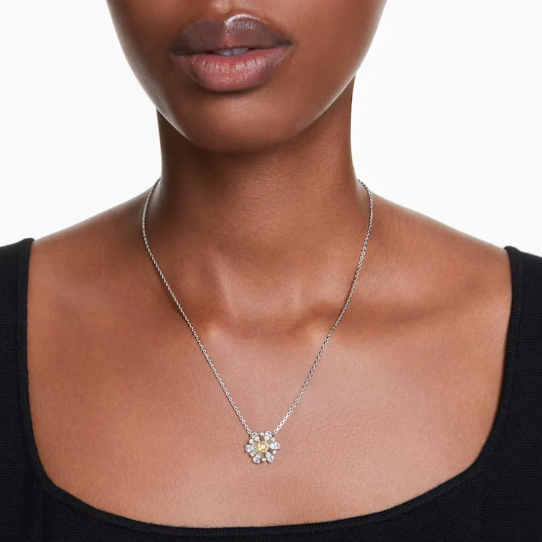 Swarovski Idyllia riipus, vaalea metalli ja keltaiset kristallit, 5679939 - Image 3