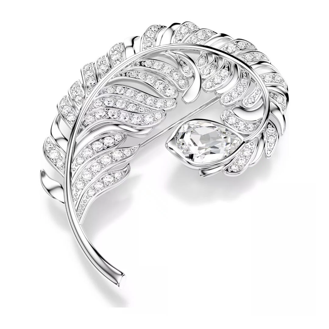 Swarovski Idyllia rintakoru, vaalea metalli ja kirkkaat kristallit 5747549 - Image 3