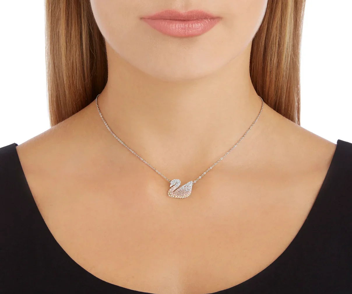 Swarovski ikoninen Swan joutsen kristalliriipus, monivärinen - Image 2