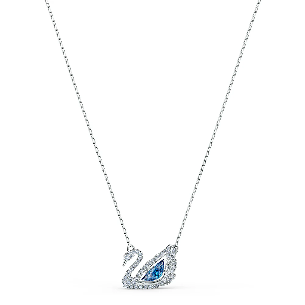 Swarovski Dancing Swan joutsen kristalliriipus sinisellä kristallilla, 5533397