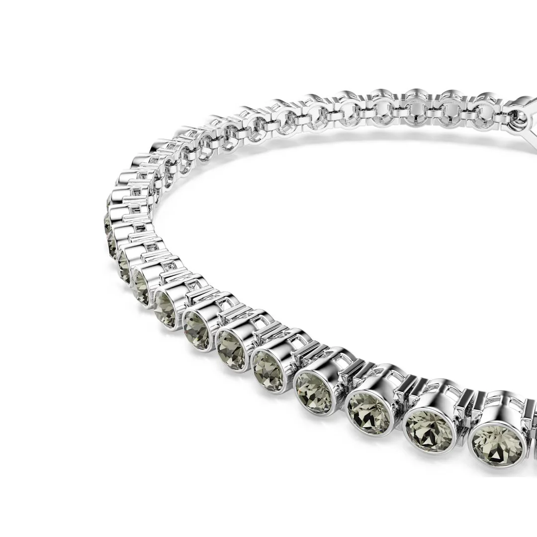 Swarovski Imber Emily Tennis rannekoru, vaalea metalli ja harmaat kristallit, 5734238 - Image 2
